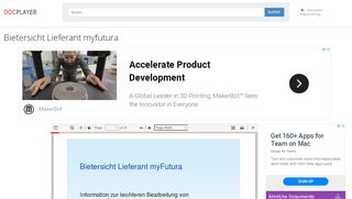 
                            8. Bietersicht Lieferant myfutura - PDF - DocPlayer.org