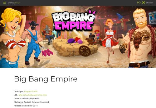 
                            8. Big Bang Empire - GamesGroup