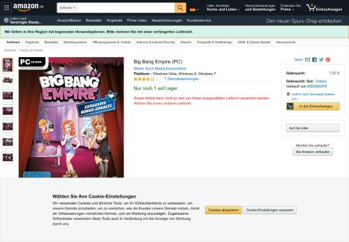 
                            6. Big Bang Empire (PC): Amazon.de: Software