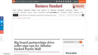 
                            7. Big brand partnerships drive seller sign-ups for Alibaba-backed Paytm ...