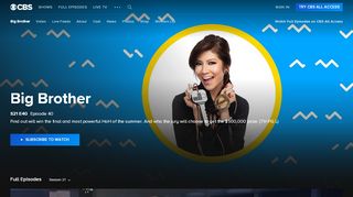 
                            2. Big Brother 2018 (Official Site) - Stream Live Feeds on CBS All Access