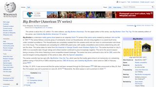 
                            12. Big Brother (U.S. TV series) - Wikipedia