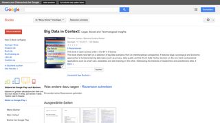 
                            7. Big Data in Context: Legal, Social and Technological Insights