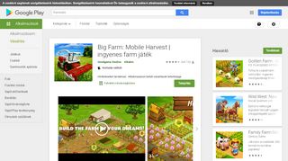 
                            10. Big Farm: Mobile Harvest | ingyenes farm játék – Alkalmazások a ...