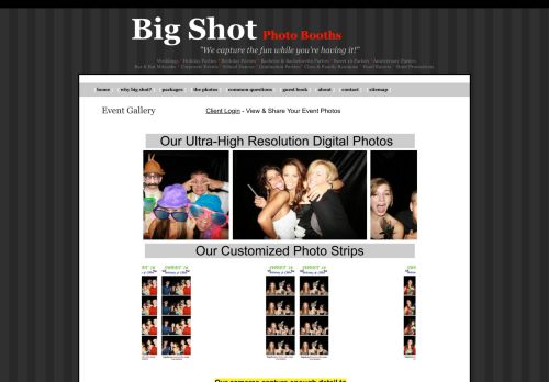 
                            6. Big Shot Photo Booth's Event Gallery & Client Login