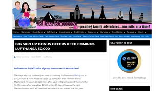 
                            10. BIG SIGN UP BONUS OFFERS KEEP COMING!!- Lufthansa 50,000 ...