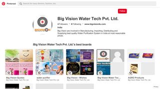 
                            1. Big Vision Water Tech Pvt. Ltd. (bigvision4u) on Pinterest