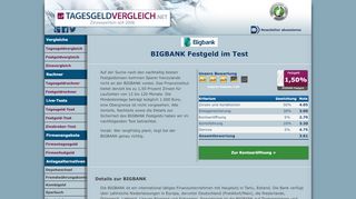 
                            2. BIGBANK Festgeld - Konditionen im Test - Tagesgeld-Vergleich