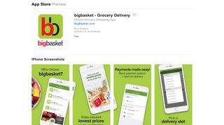 
                            7. bigbasket - Grocery Delivery on the App Store - iTunes - Apple