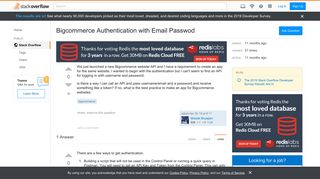 
                            10. Bigcommerce Authentication with Email Passwod - Stack Overflow
