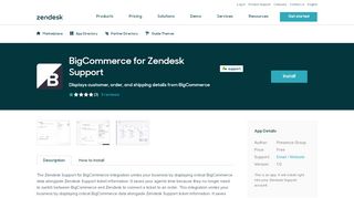 
                            13. BigCommerce for Zendesk Support App Integration with Zendesk ...