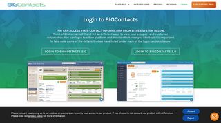 
                            6. BIGContacts Login Screen | BIGContacts