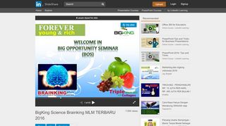 
                            6. BigKing Science Brainking MLM TERBARU 2016 - SlideShare