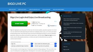 
                            11. Bigo Live Login And Enjoy Live Broadcasting - Bigo Live PC