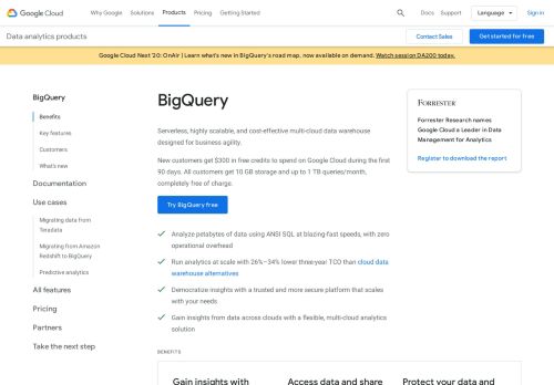 
                            10. BigQuery - Analytics Data Warehouse | BigQuery | Google Cloud