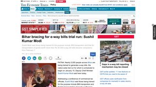 
                            5. Bihar bracing for e-way bills trial run: Sushil Kumar Modi