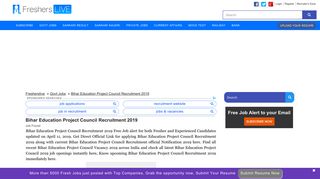 
                            6. Bihar Education Project Council Recruitment 2019 Apply Online Job ...