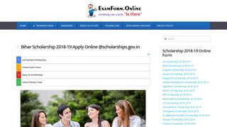 
                            4. Bihar Scholarship 2018-19 Apply Online @scholarships.gov.in