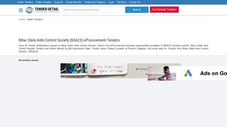 
                            2. Bihar State Aids Control Society Tenders - View Latest BSACS ...