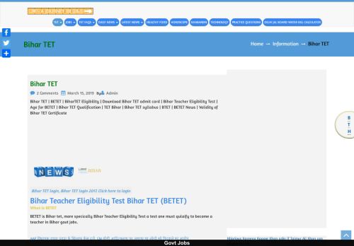 
                            9. Bihar TET (BETET) Teacher Eligibility Test for School ... - MOCK CTET