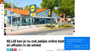 
                            12. Bij Lidl kan je nu ook pakjes online bestellen en afhalen in de winkel