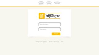 
                            6. bijSligro inlogscherm - Sligro Food Group