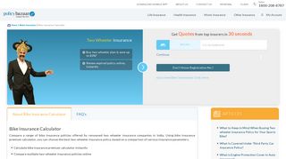 
                            3. Bike Insurance Calculator: Calculate Two Wheeler ... - Policybazaar