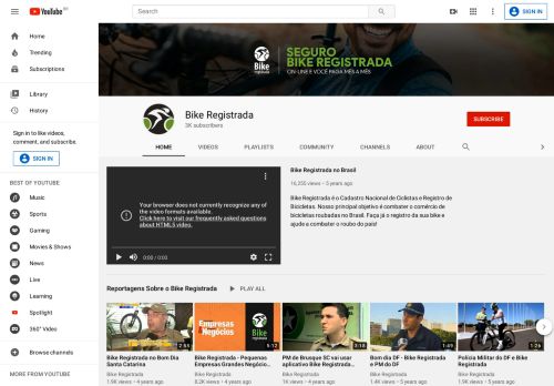 
                            6. Bike Registrada - YouTube