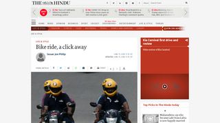 
                            11. Bike ride, a click away - The Hindu