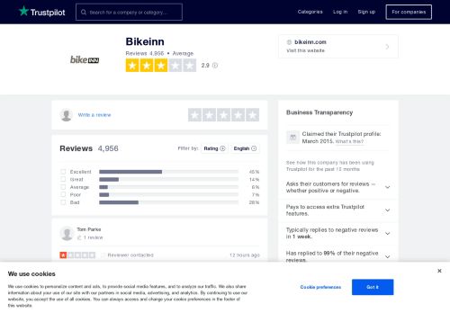 
                            7. Bikeinn Reviews | Read Customer Service Reviews of bikeinn.com