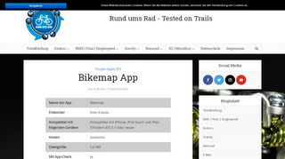 
                            13. Bikemap App - Rund ums Rad