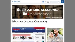 
                            9. Bikerszene.de startet Community - Horizont