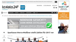 
                            11. Bilanz Sparkasse Werra-Meißner Nickel Semmel | Markt Spiegel