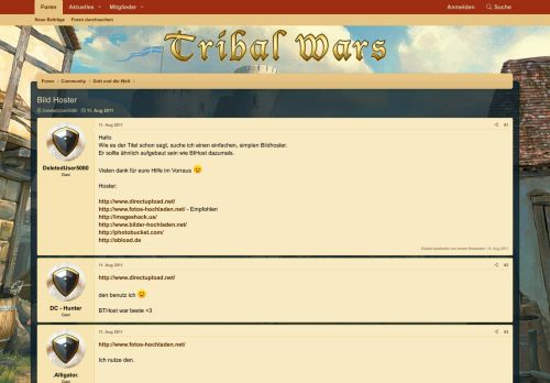
                            4. Bild Hoster | Die Stämme CH - Forum