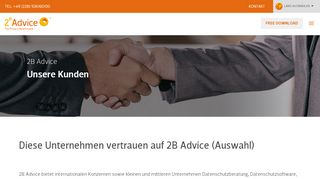 
                            13. Bild Kunden - 2B Advice GmbH - Deutsch - Kunden