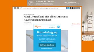 
                            12. Bild zu: Weitere Nachrichten: Kabel Deutschland gibt Elliott-Antrag zu ...