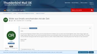 
                            4. Bilder aus Emails verschwinden mit der Zeit - Allgemeines Arbeiten ...