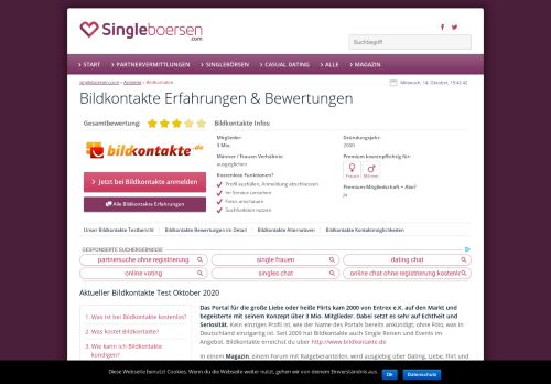 
                            8. ᐅ BILDKONTAKTE Erfahrungen 2019 // Test ... - Singleboersen.com