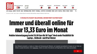 
                            5. BILDmobil erweitert Datentarif: Immer und überall online mit ...