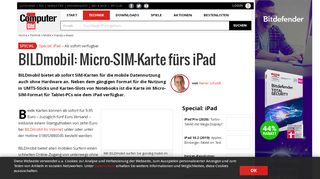 
                            5. BILDmobil: Micro-SIM-Karte für iPad & Co. - COMPUTER BILD