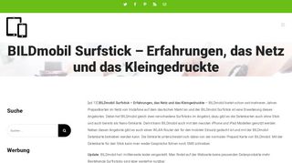 
                            11. BILDmobil Surfstick – Erfahrungen, das Netz und das Kleingedruckte