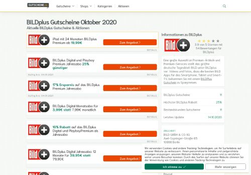 
                            10. BILDplus Gutschein » Rabatte & Codes für Februar 2019 ...