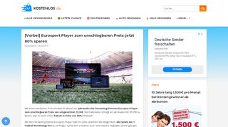 
                            8. BILDplus UND Eurosport Player im Bundle 50% günstiger - Kostenlos ...