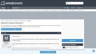 
                            9. Bildschirm flackert Windows 7 - Winboard.org