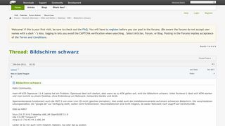 
                            1. Bildschirm schwarz - openSUSE Forums