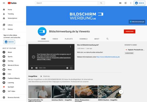 
                            6. Bildschirmwerbung.de by Viewento - YouTube