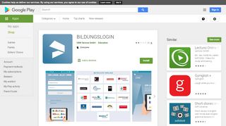 
                            9. BILDUNGSLOGIN – Apps bei Google Play