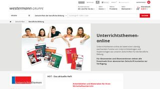 
                            3. Bildungsverlag EINS - Unterrichtsthemen online