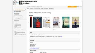 
                            9. Bildungszentrum Zürichsee Horgen Online Katalog - Bibliothekssoftware