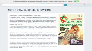 
                            12. Bilete la Auto Total Business Show 2018 @ Romexpo | Eventbook